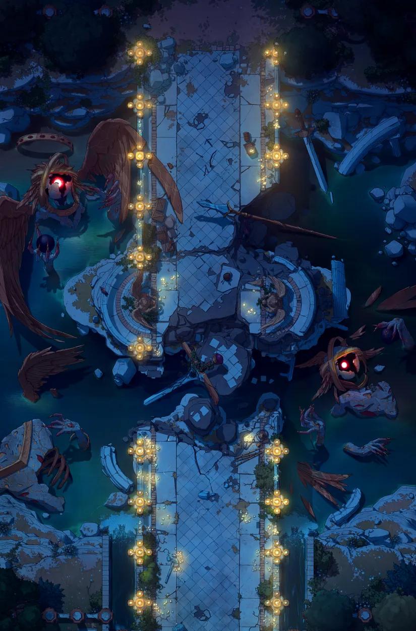 Empyreal Bridge map, Original Night variant thumbnail
