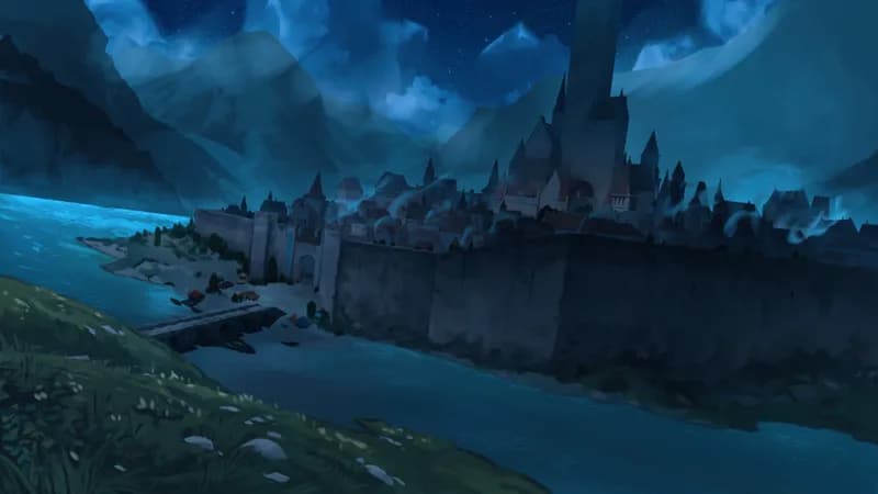 Market City Walls map, Dark variant thumbnail