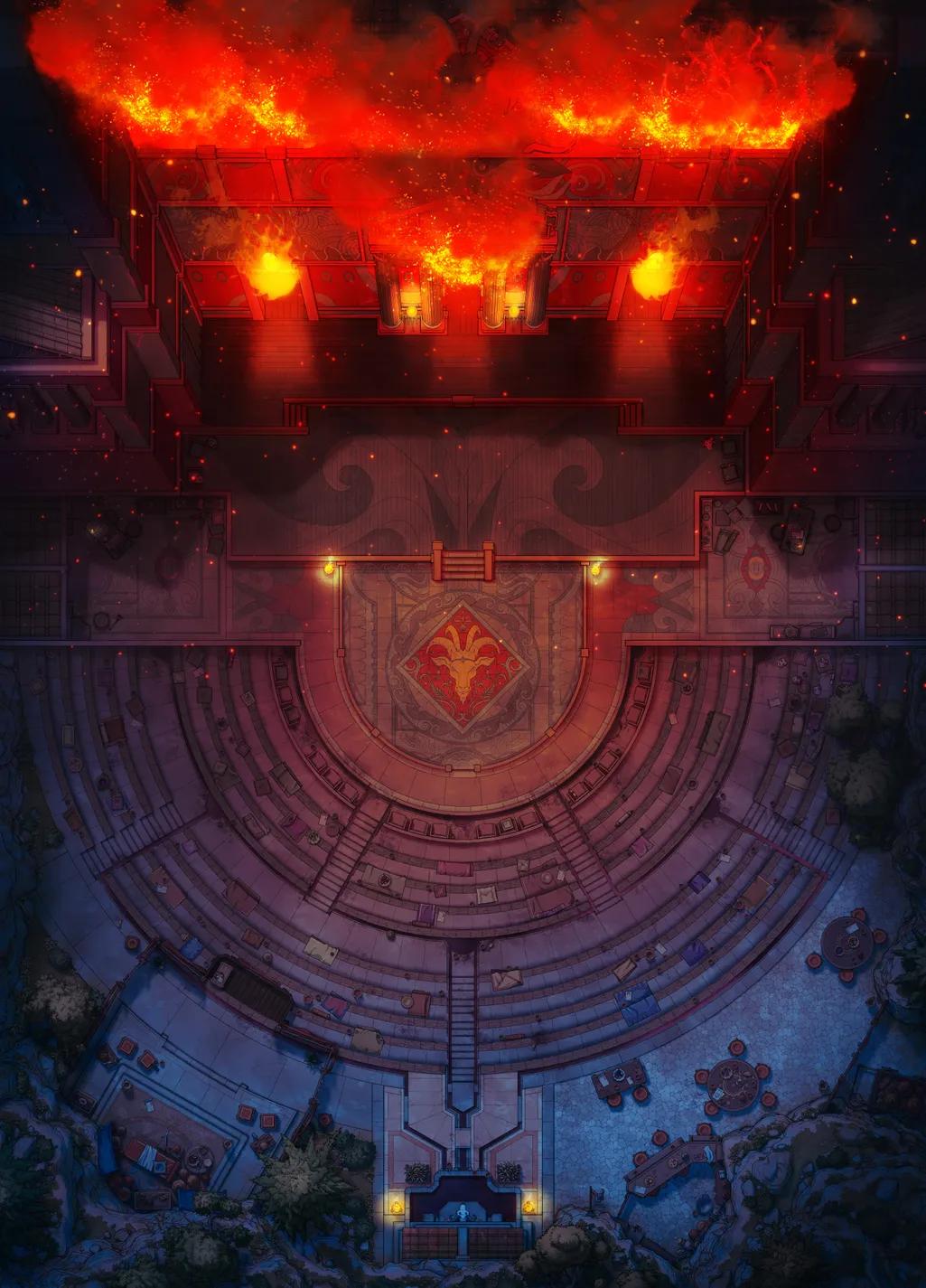 Affluent Amphitheatre map, Fire variant thumbnail