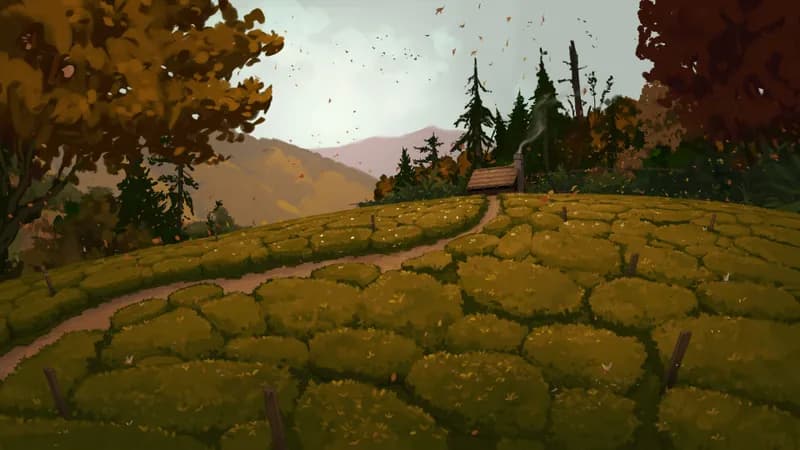 Secluded Tea Valley map, Autumn variant thumbnail