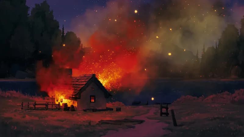 Serene Lakeside map, Fire variant thumbnail