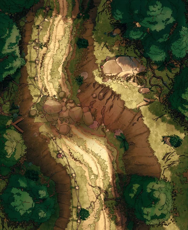 Forest Pass map, Landslide variant thumbnail