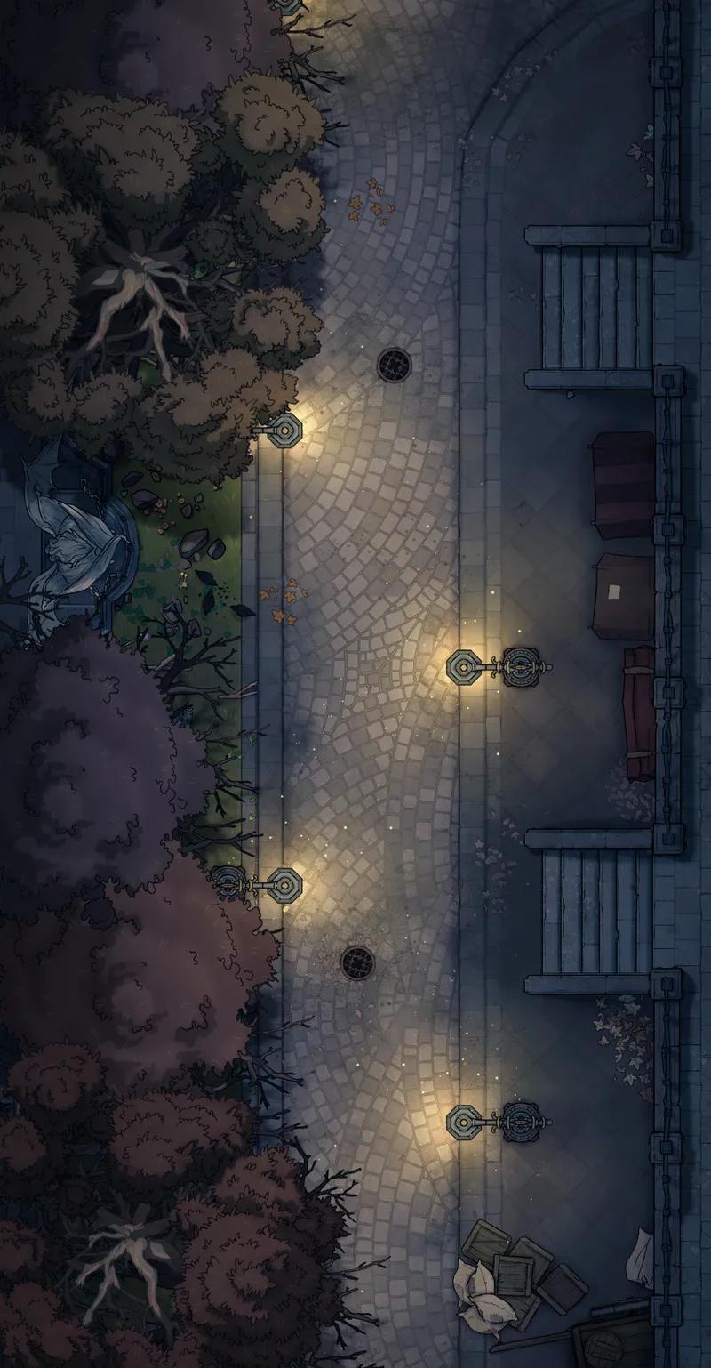 Dark Alleys map, Layout 1 Path variant thumbnail