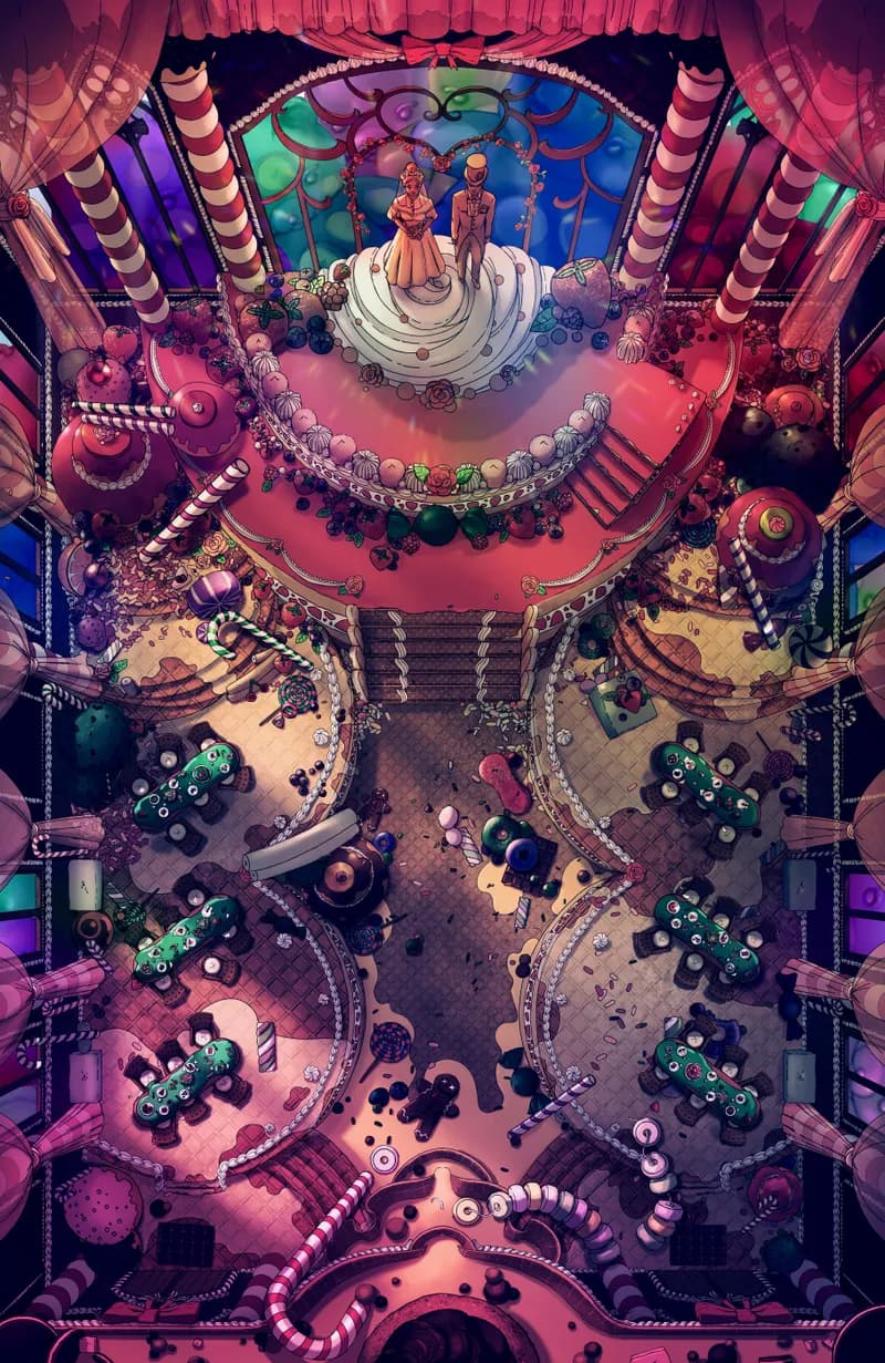 Candy Castle Banquet Hall map, Curious Gummy Bears variant thumbnail