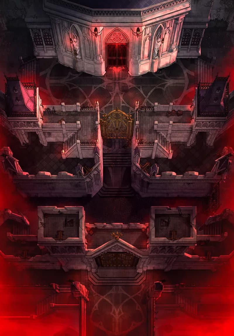 Gated Ramparts map, Menace variant thumbnail