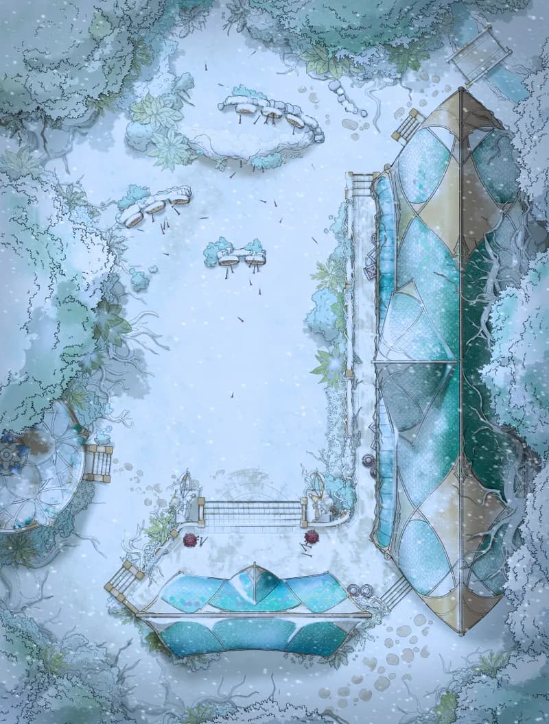 Elven Archery School map, Winter variant thumbnail