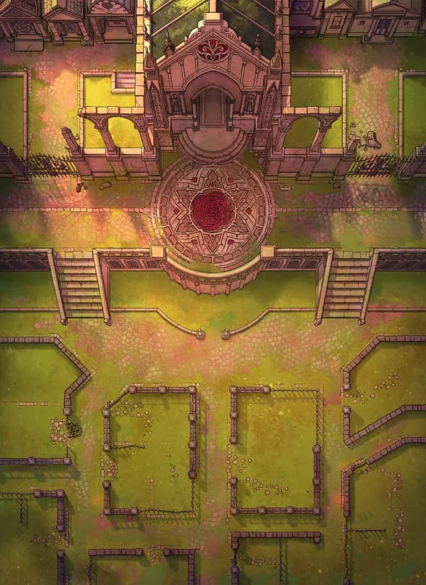 Rosehydra Crypt map, Empty Day variant thumbnail