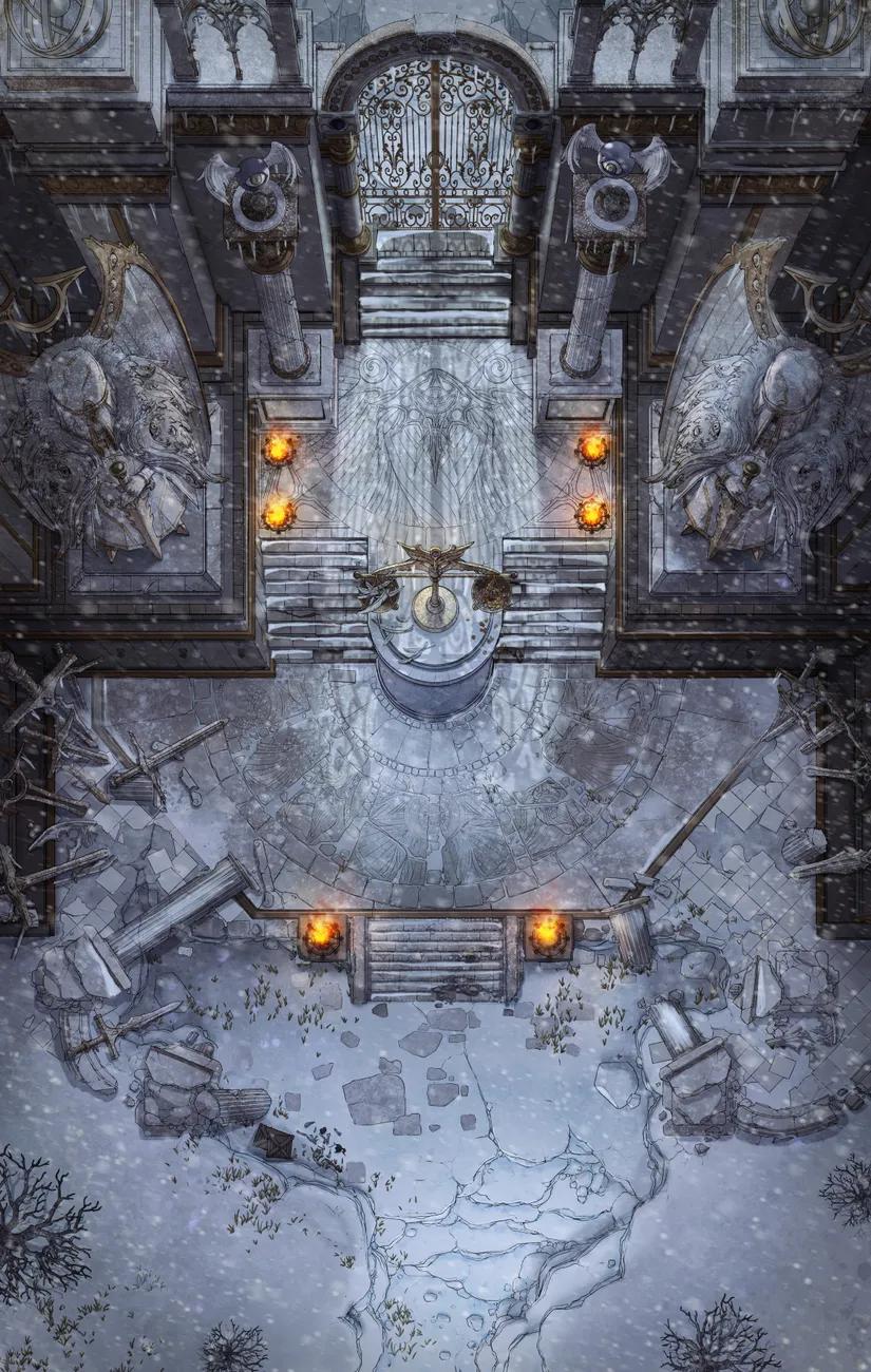 Gate of Angels map, Winter variant thumbnail
