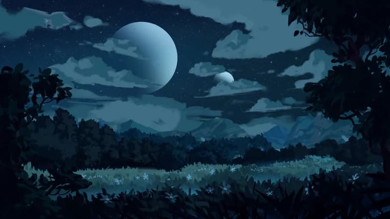 Solarpunk Tea Farm map, Natural Night variant thumbnail