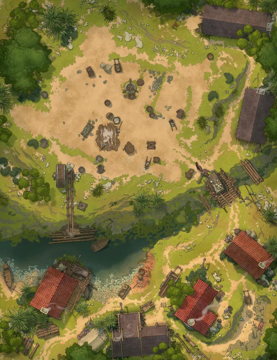 Castle Construction map, Work Begins Day variant thumbnail