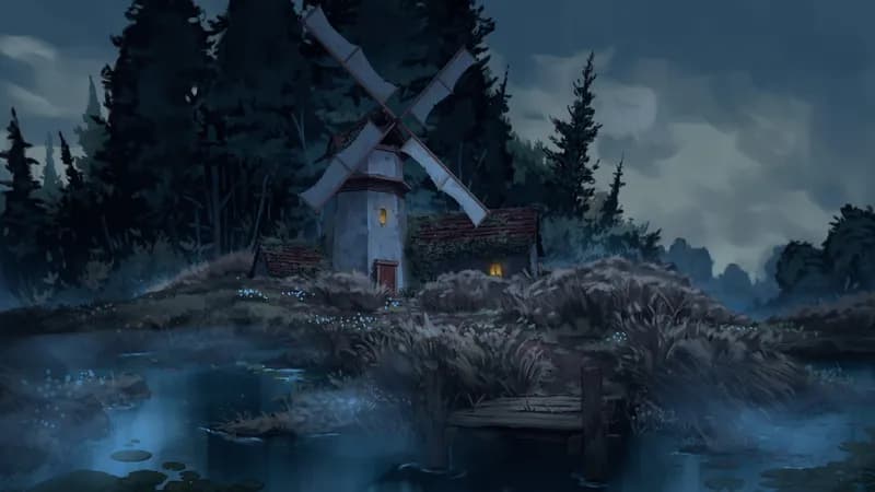 Mellow Marshland Mill map, Original Night variant thumbnail