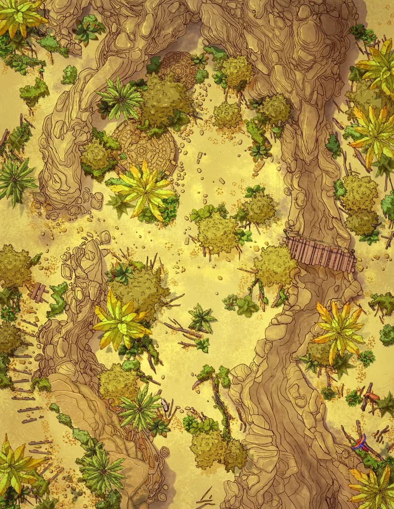 Jungle Lava Flow map, Desert variant thumbnail