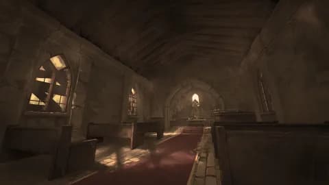 Peaceful Village Church map, Interior Abandoned variant