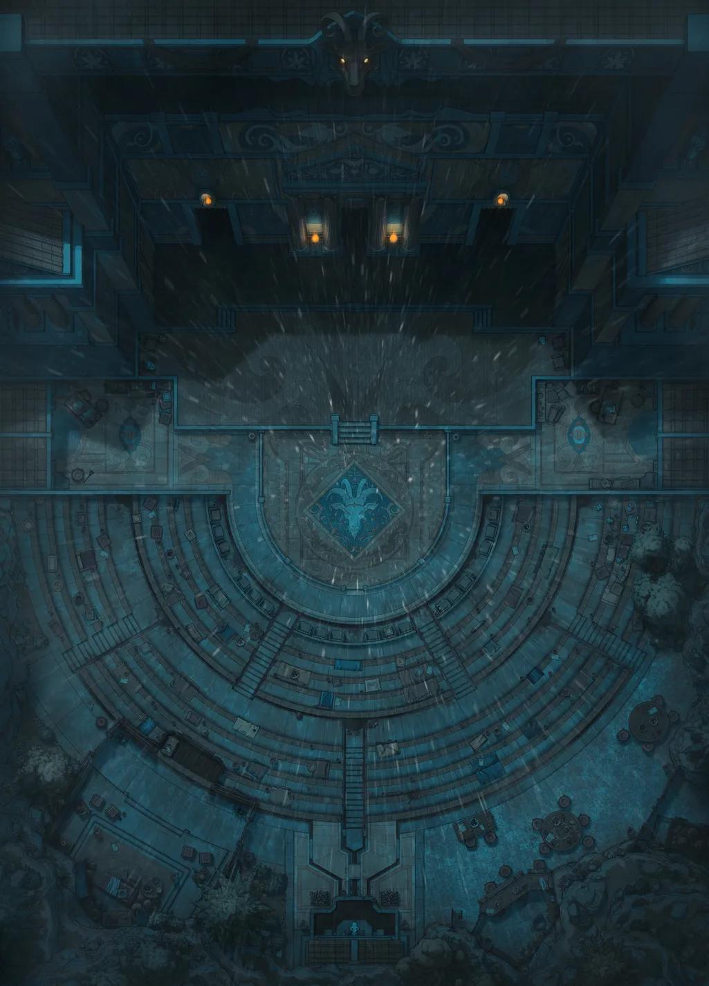 Affluent Amphitheatre map, Rain variant thumbnail