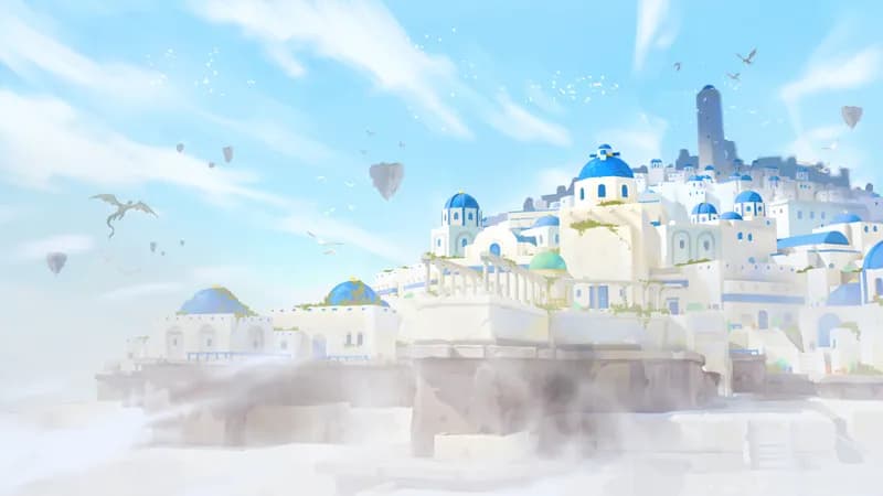 Shimmering Port map, Sky variant thumbnail
