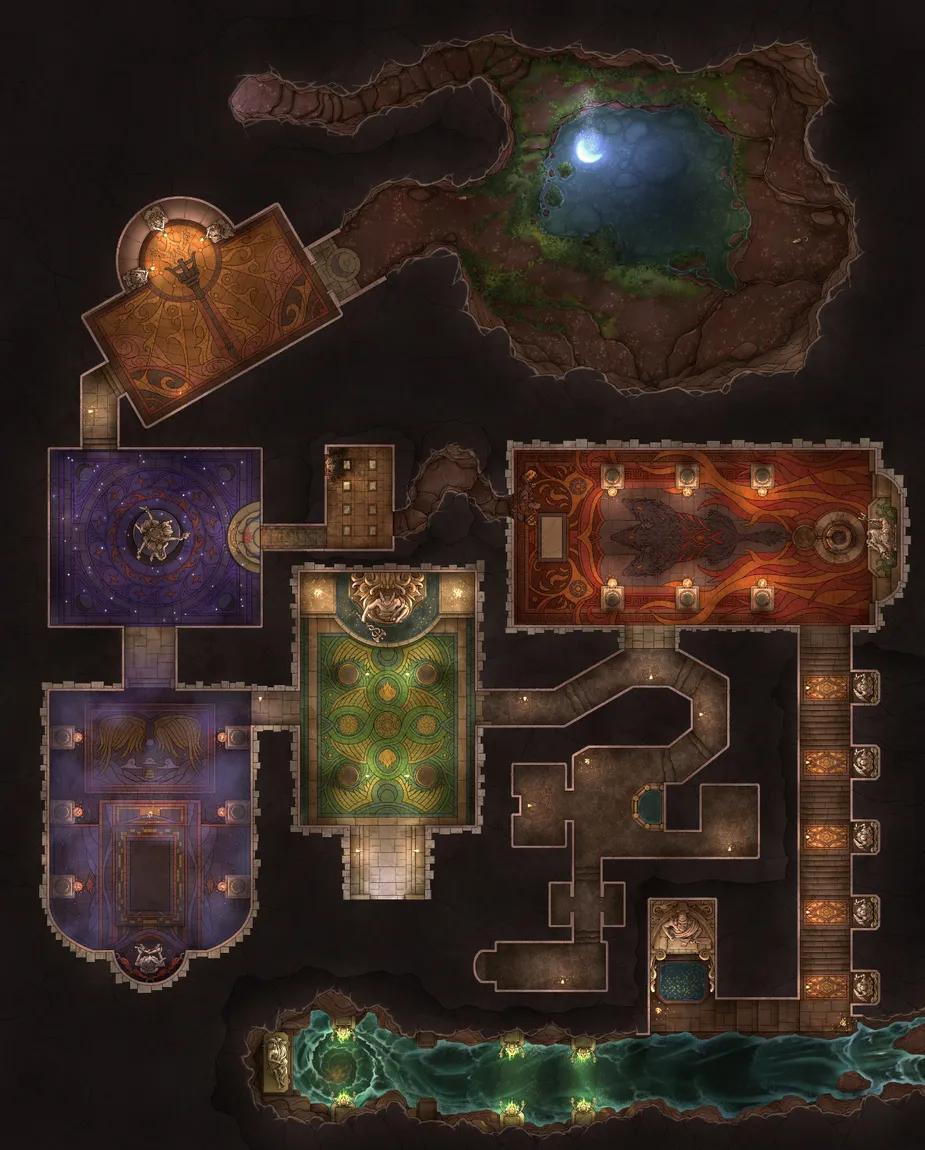 Archon's Catacombs map, No Props variant thumbnail