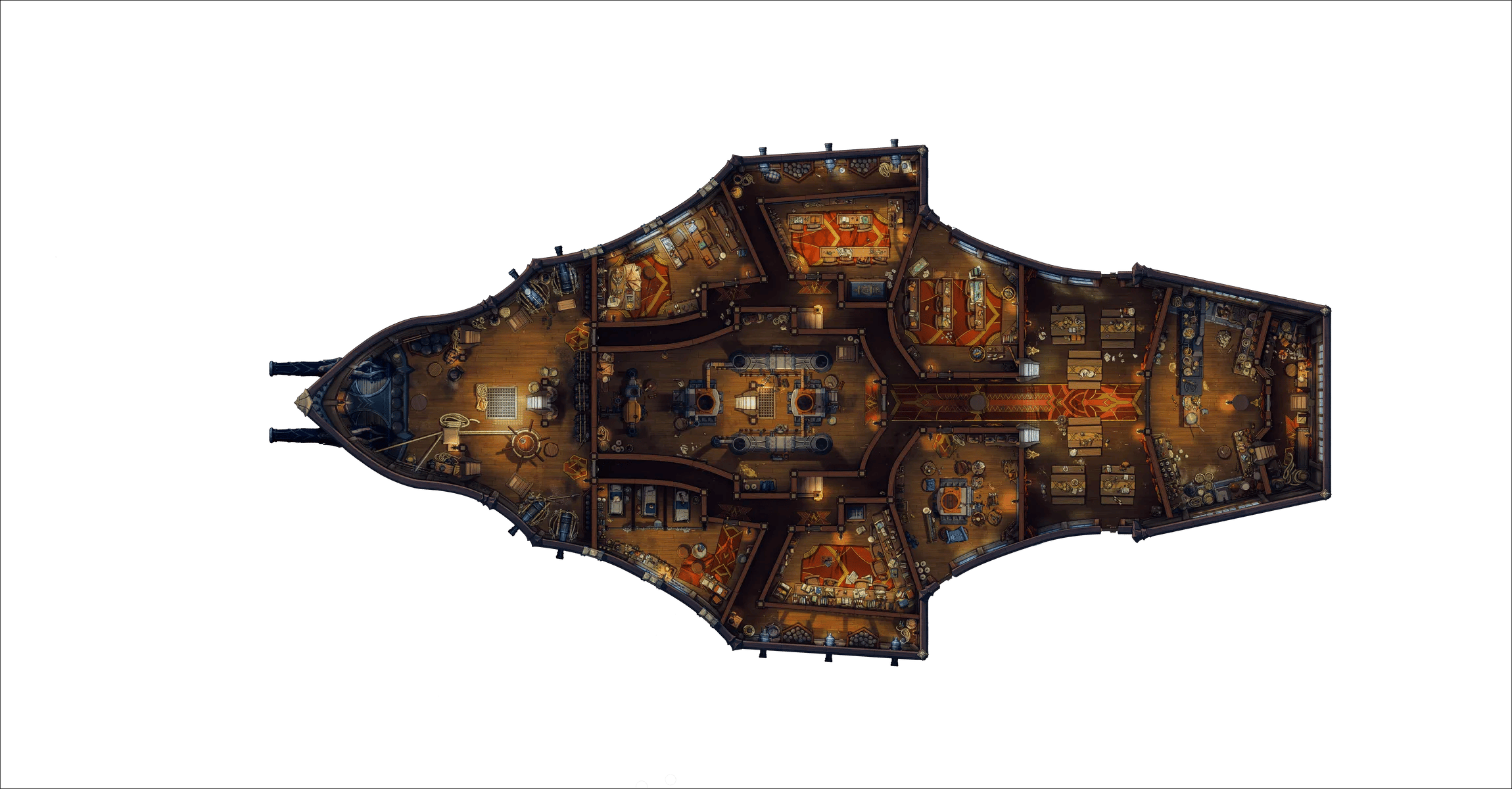 Dragon Ship Interior map, Lower Deck Original Night variant thumbnail