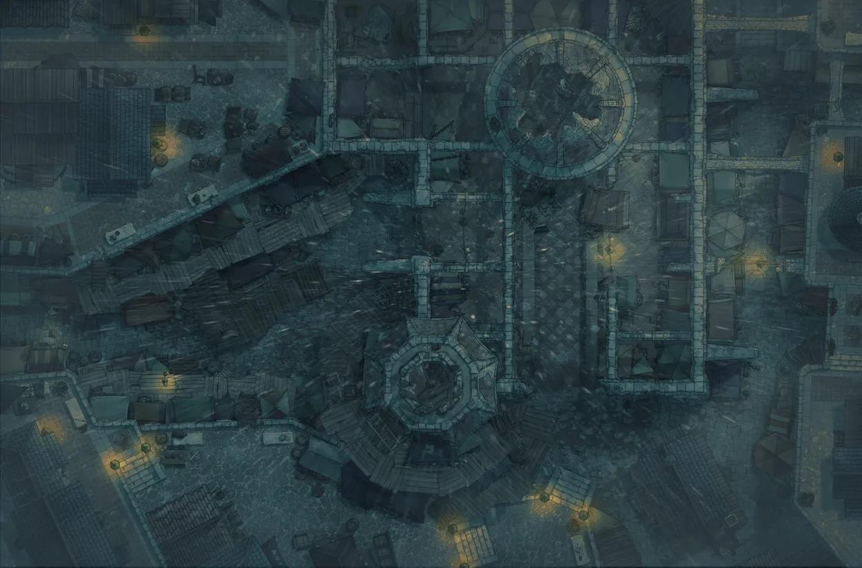 Black Market Streets map, Rain variant thumbnail