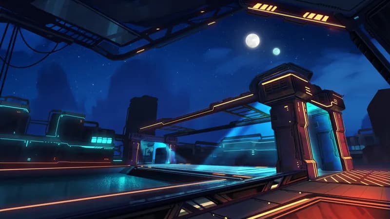 Cyberpunk Bridge map, Night Sky variant thumbnail