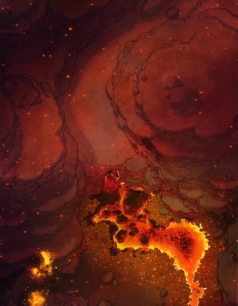 Melting Glacier map, Volcano variant thumbnail