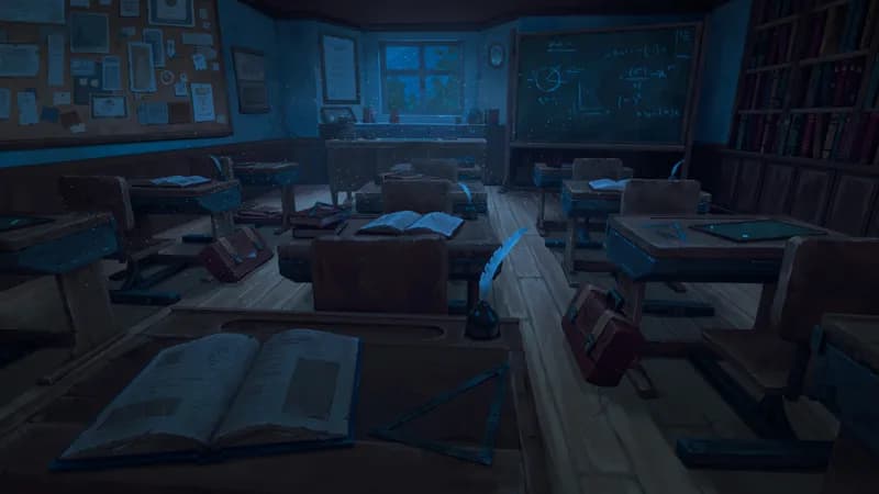 Quaint Village School map, Original Night variant thumbnail