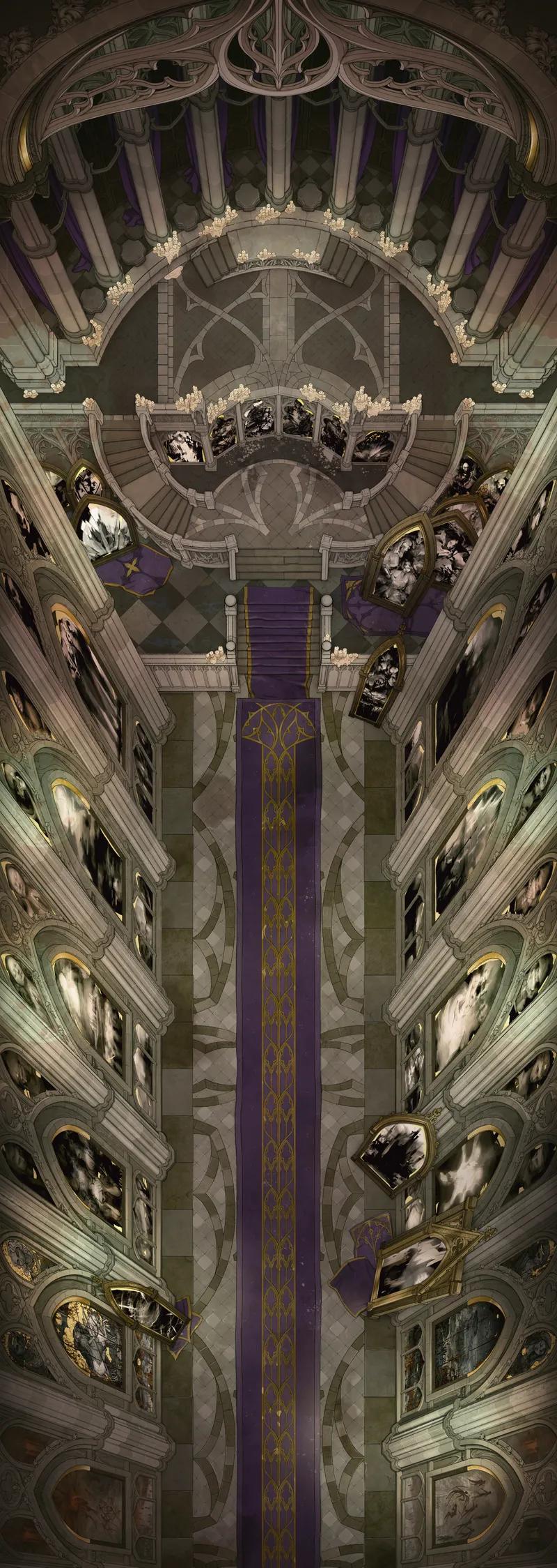 Throne Gallery map, No Screens Chandeliers variant thumbnail
