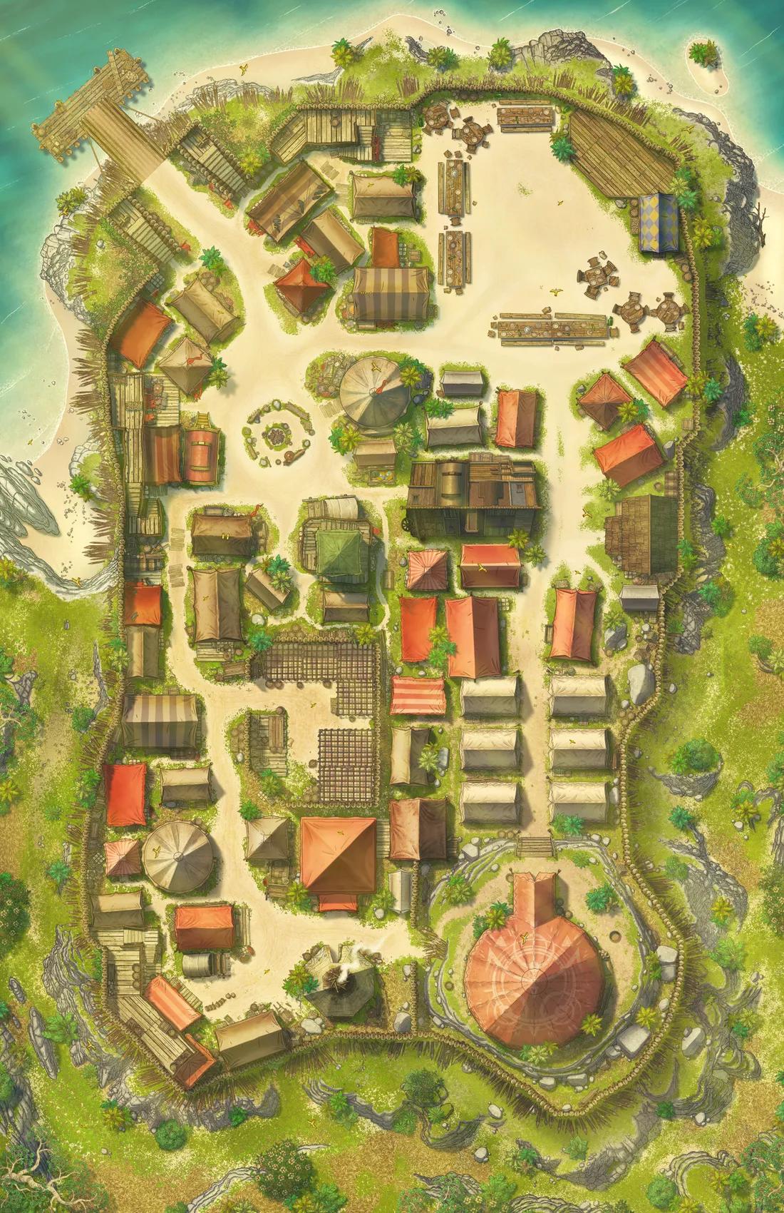 Pelgrut Hideaway map, Tropical Coast Day variant thumbnail