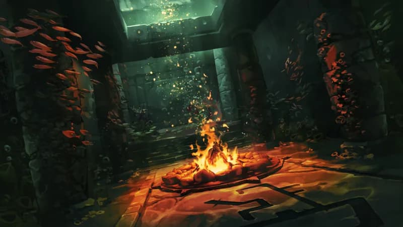 Deep Sea Temple map, Enchanted Campfire variant thumbnail