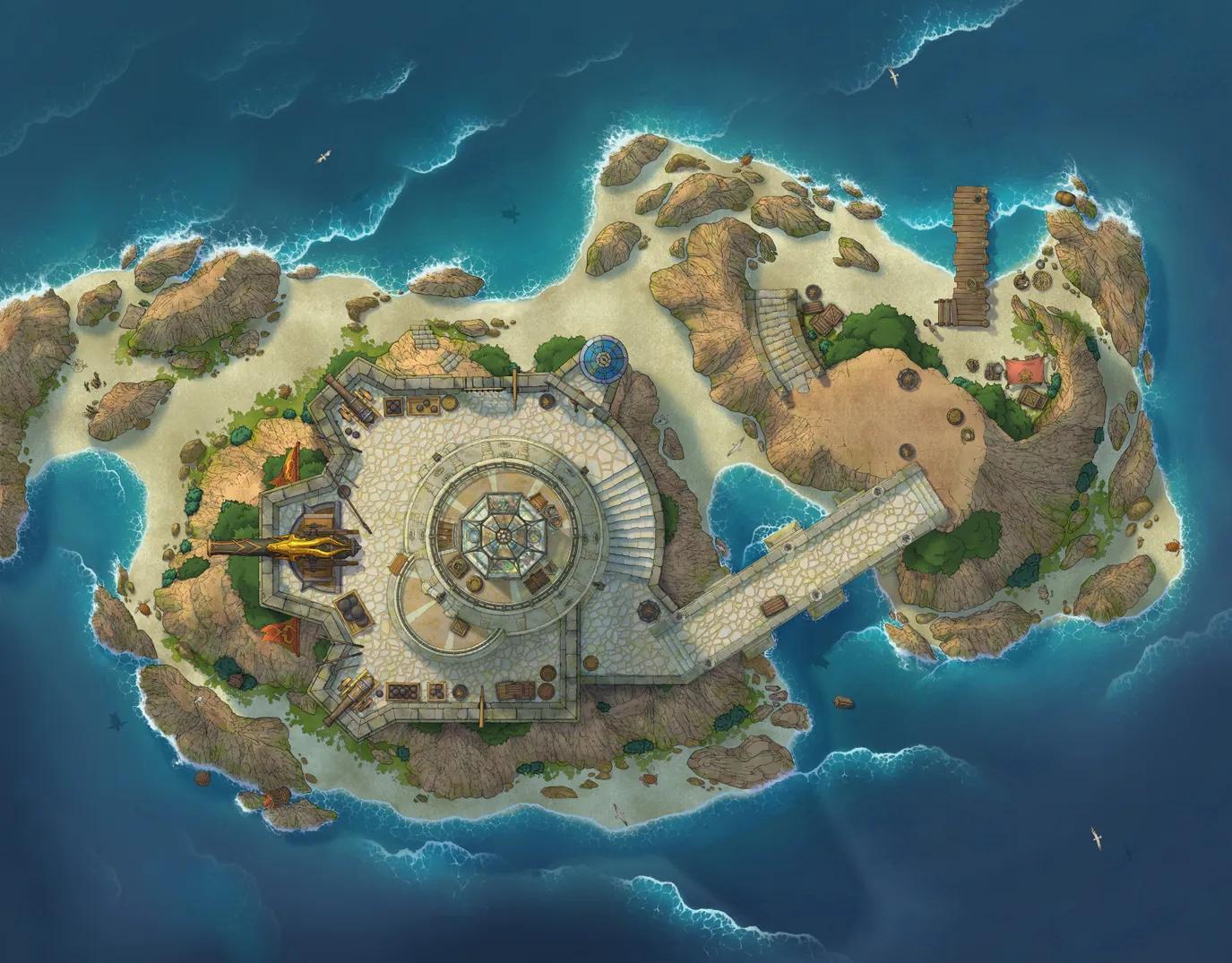 Lighthouse Isle map, No Ships Day variant thumbnail