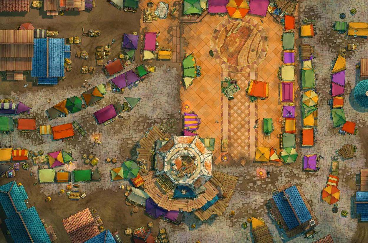 Black Market Streets map, Open Market Day variant thumbnail