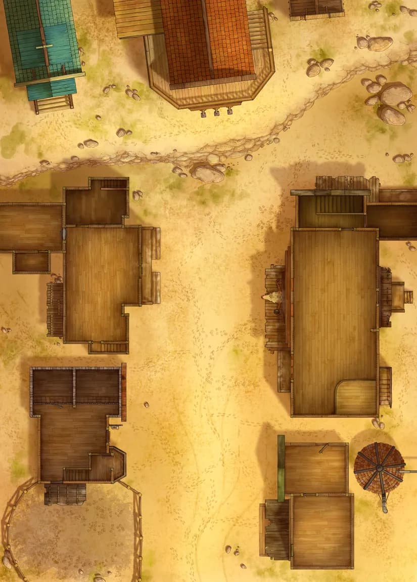 Wild West Town map, Empty Interior Day variant thumbnail