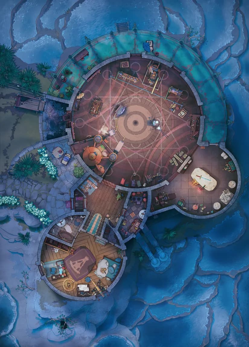 Forge of the Wizard Blacksmith map, No Magic Night variant thumbnail