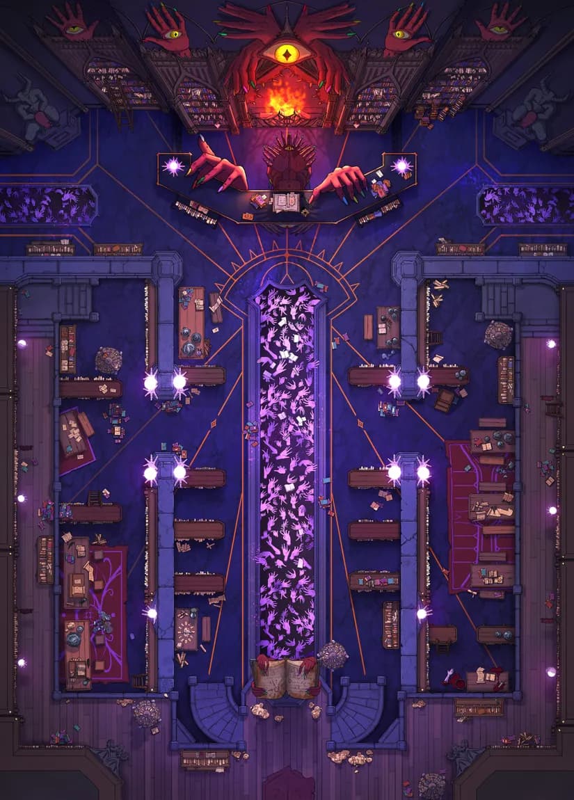 Demonic Library map, Fabulous variant thumbnail
