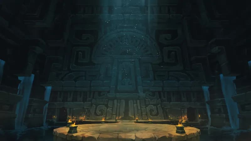Temple of the Couatl Boss Room map, Original Night variant thumbnail