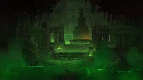 Jungle Temple Entrance map, Toxic Open variant