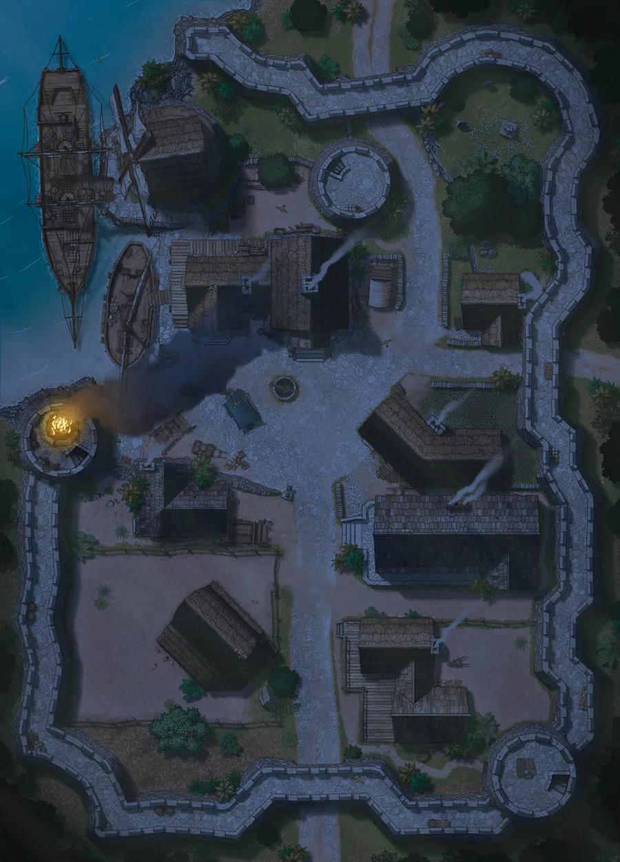 Hauthell map, 04 Tropical Night variant thumbnail