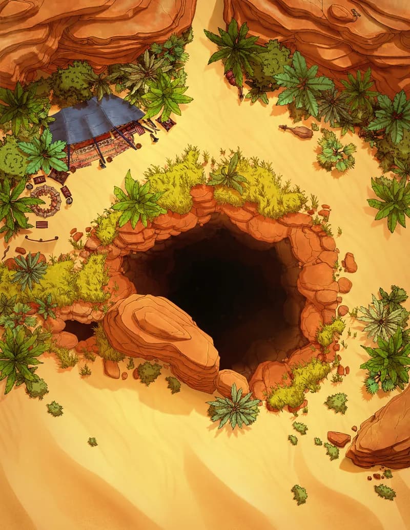 Verdant Oasis map, Into the Depths variant thumbnail