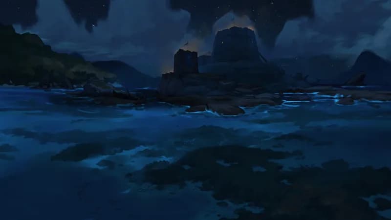 Tidal Isle Fort map, Original Night variant thumbnail