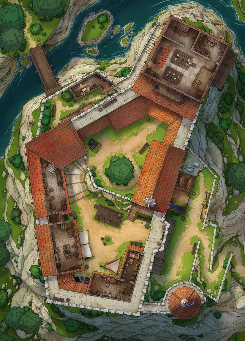 Island Toll Castle map, Floor 1 Day variant thumbnail