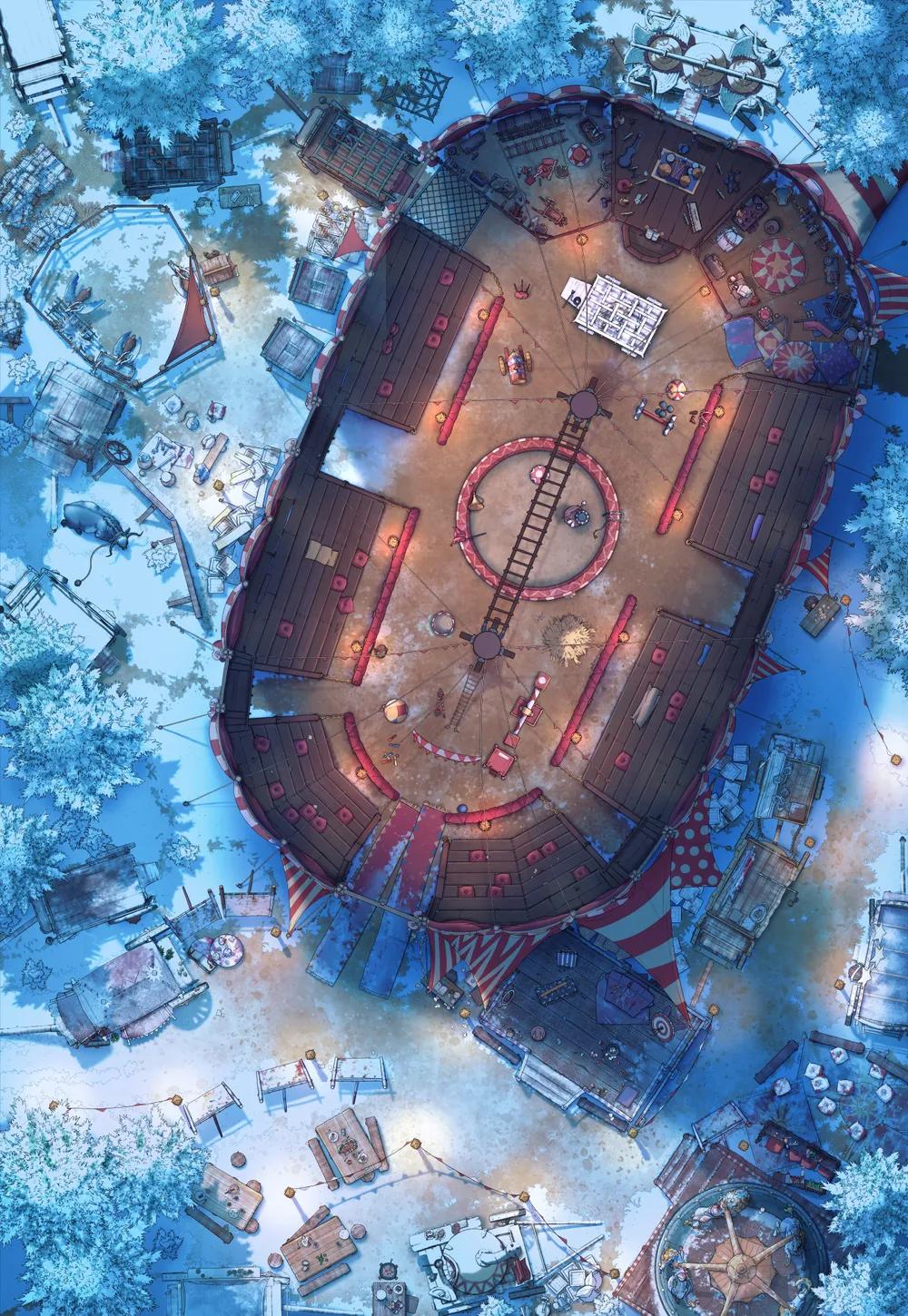Travelling Circus map, Winter No Snow variant thumbnail