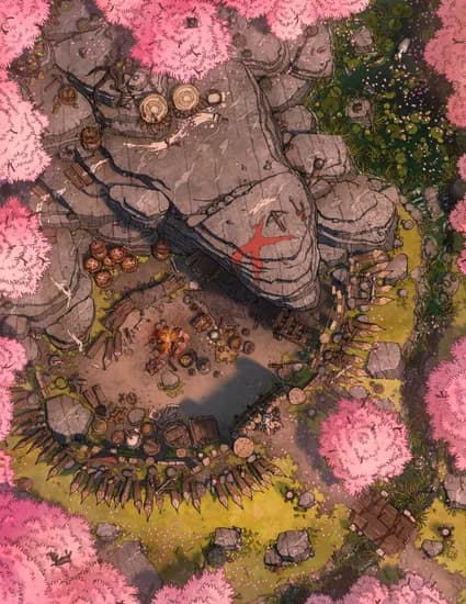 Goblin Forest Fortress map, Spring variant thumbnail