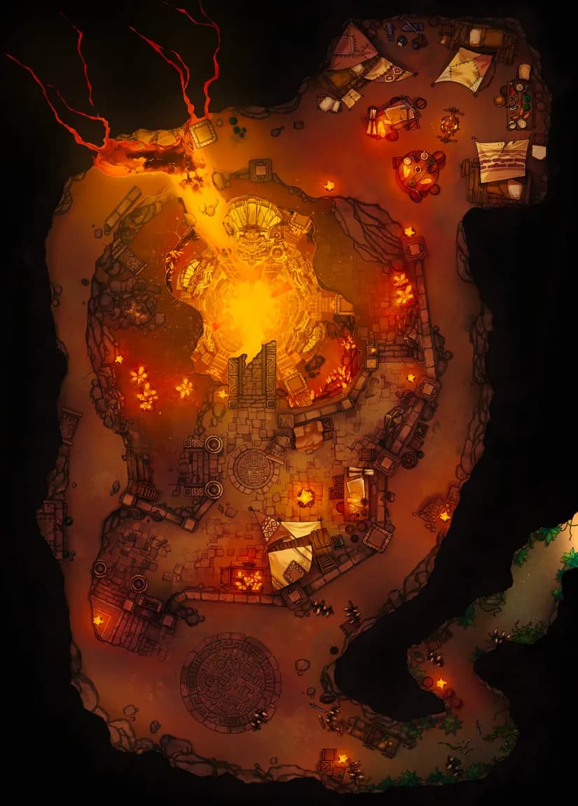 Jungle Cave Tunnel map, Lava variant thumbnail