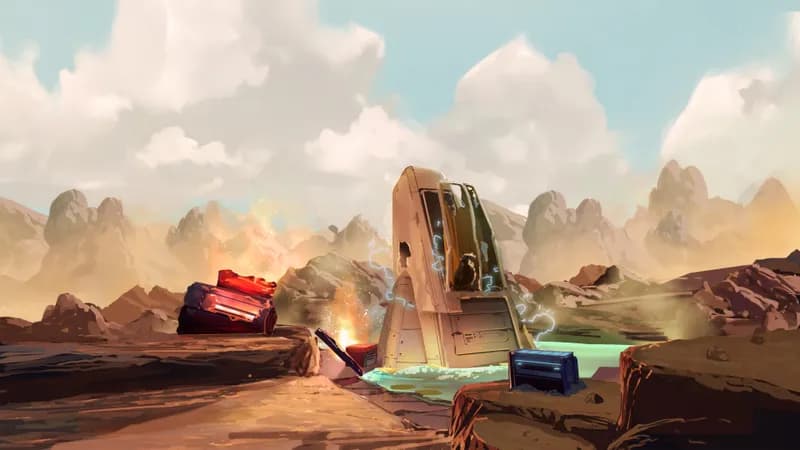 Crash Site Repair Camp map, Desert variant thumbnail