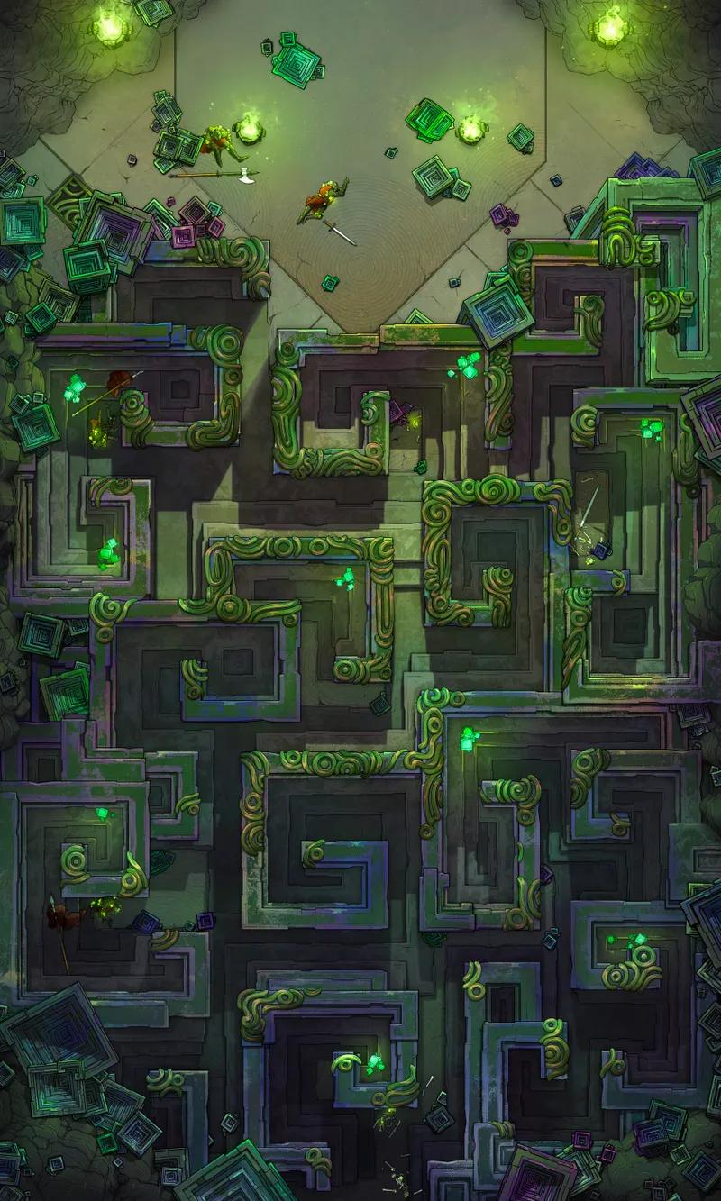 Bismuth Labyrinth map, No Wall variant thumbnail