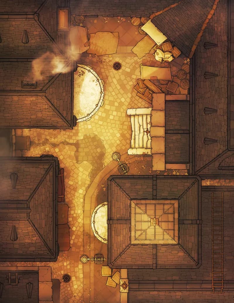 Dark Alleys map, Layout 2 Sunset variant thumbnail