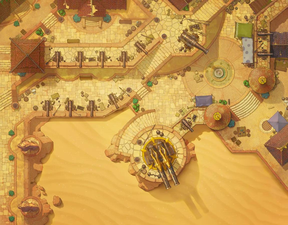 Port Bastion map, Desert variant thumbnail