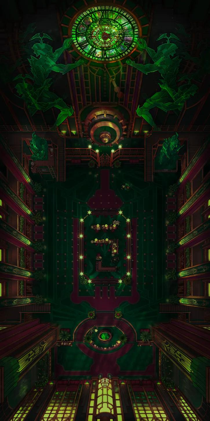 Wizard Vault map, Emerald Hour Locked variant thumbnail