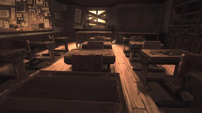 Quaint Village School map, Abandoned variant thumbnail