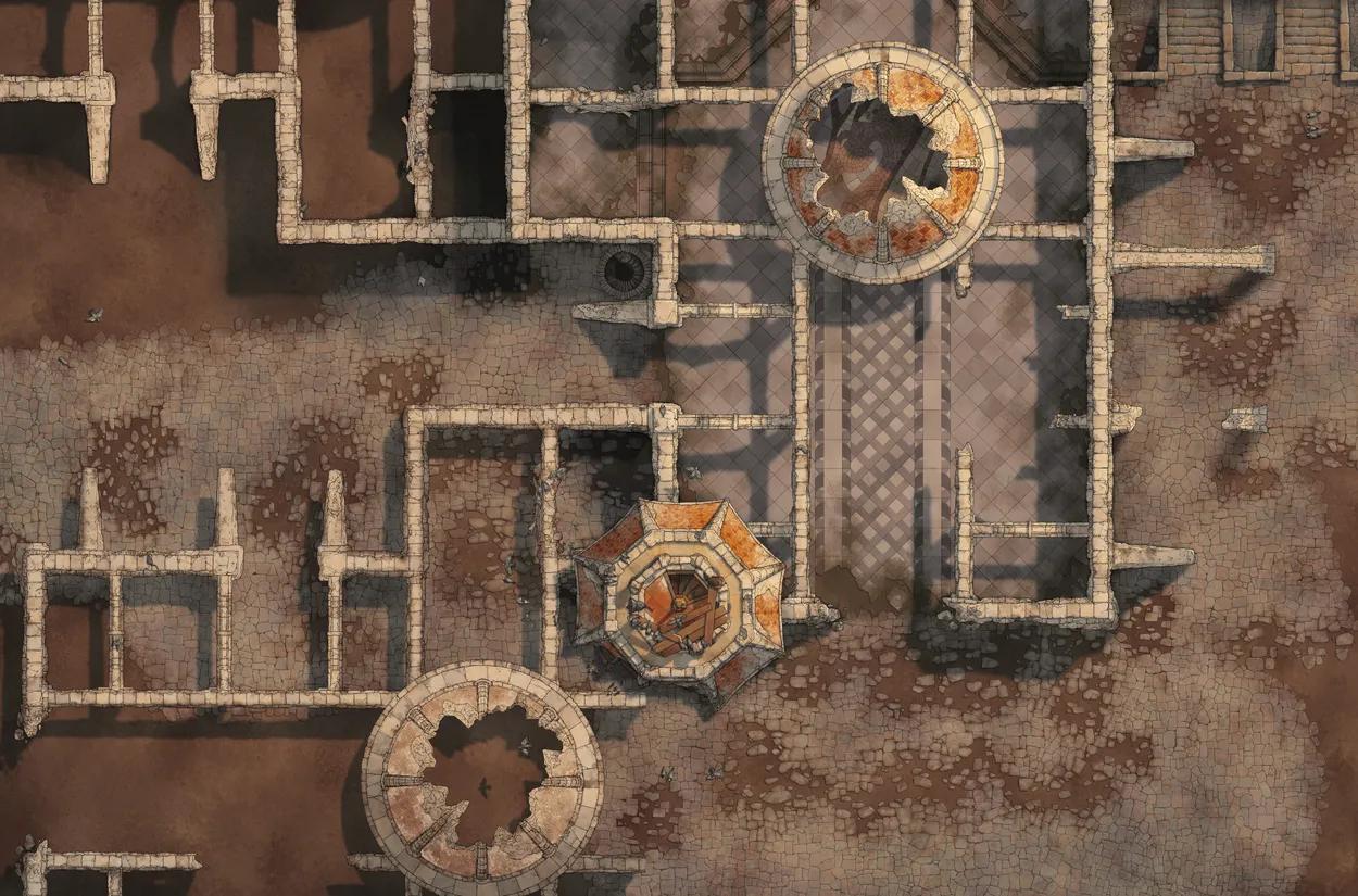 Black Market Streets map, Ruins variant thumbnail