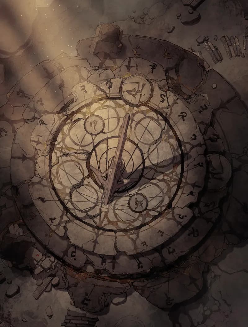 Giant Ancient Sundial map, Cave variant thumbnail